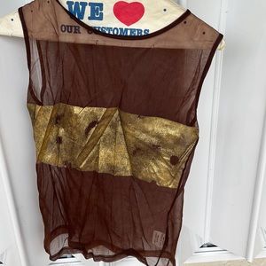 Dressy - see through top. One of a kind.